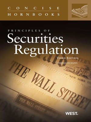cover image of Principles of Securities Regulation, 3d (Concise Hornbook Series)